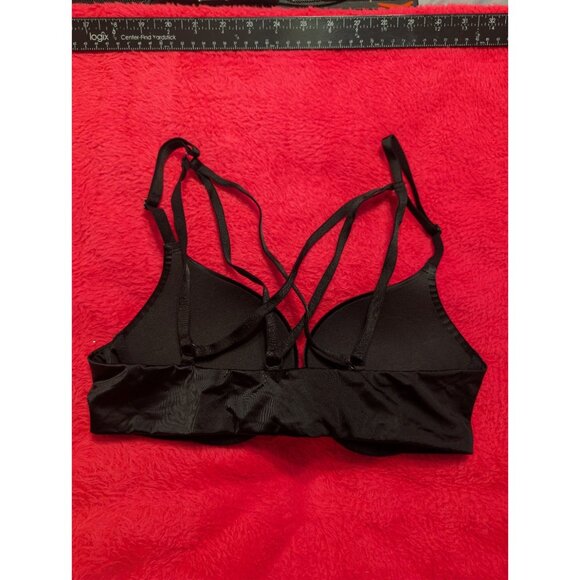 Victoria's Secret Very Sexy Push-Up Bra 34B Black Front-Close Strappy Back - Picture 6 of 7